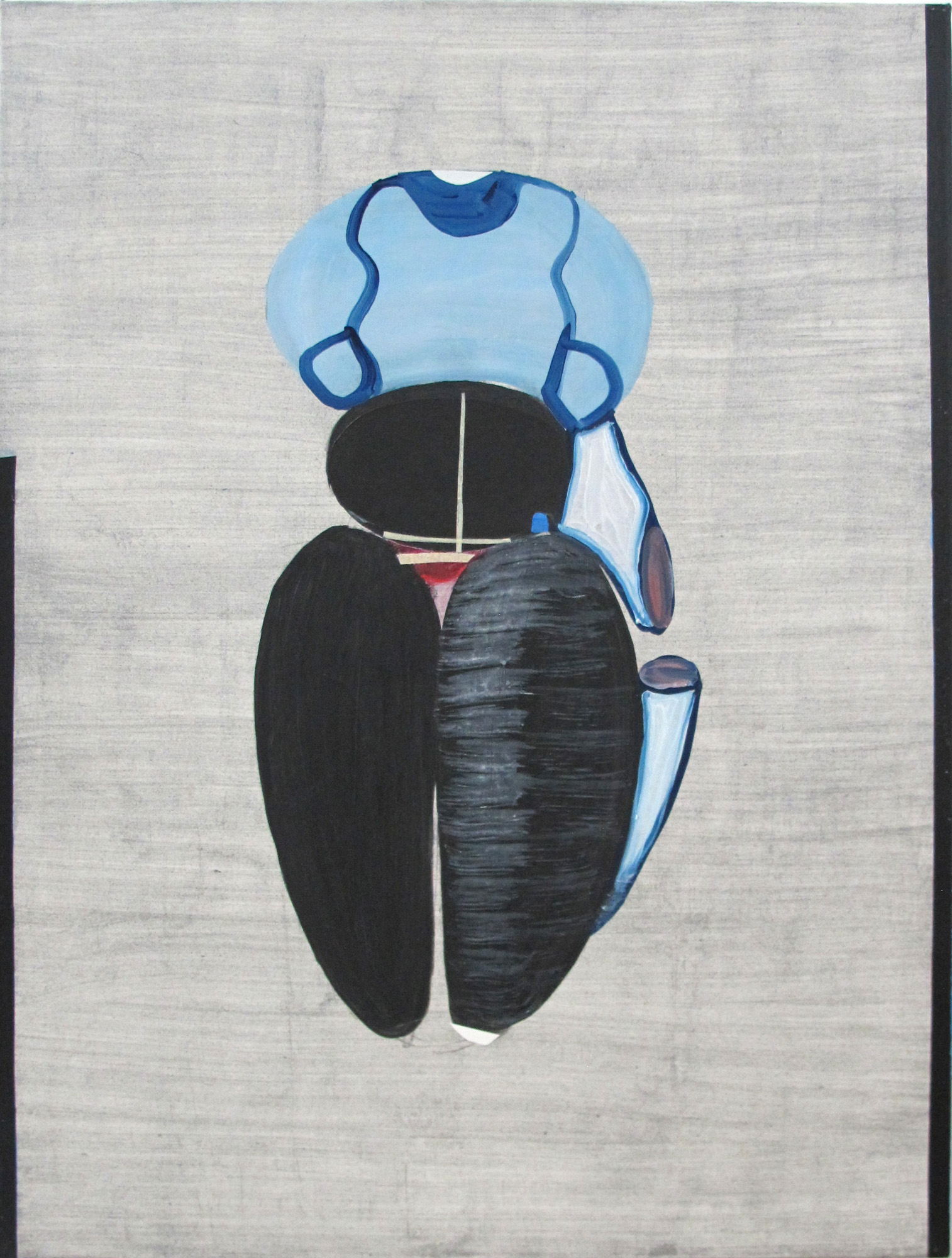 Tu Cuerpo, 2012, técnica mixta sobre lino, 80 x 61 cm.